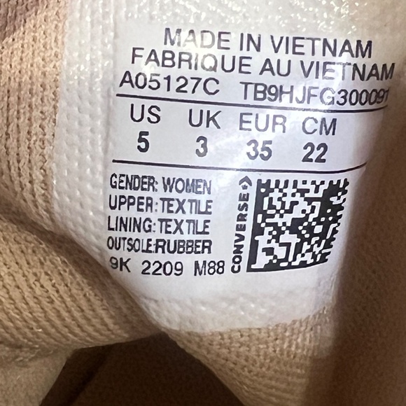 Converse Chuck Taylor All Star Lift Platform Colorblock Overlay Sz 5 Womens - Picture 2 of 9